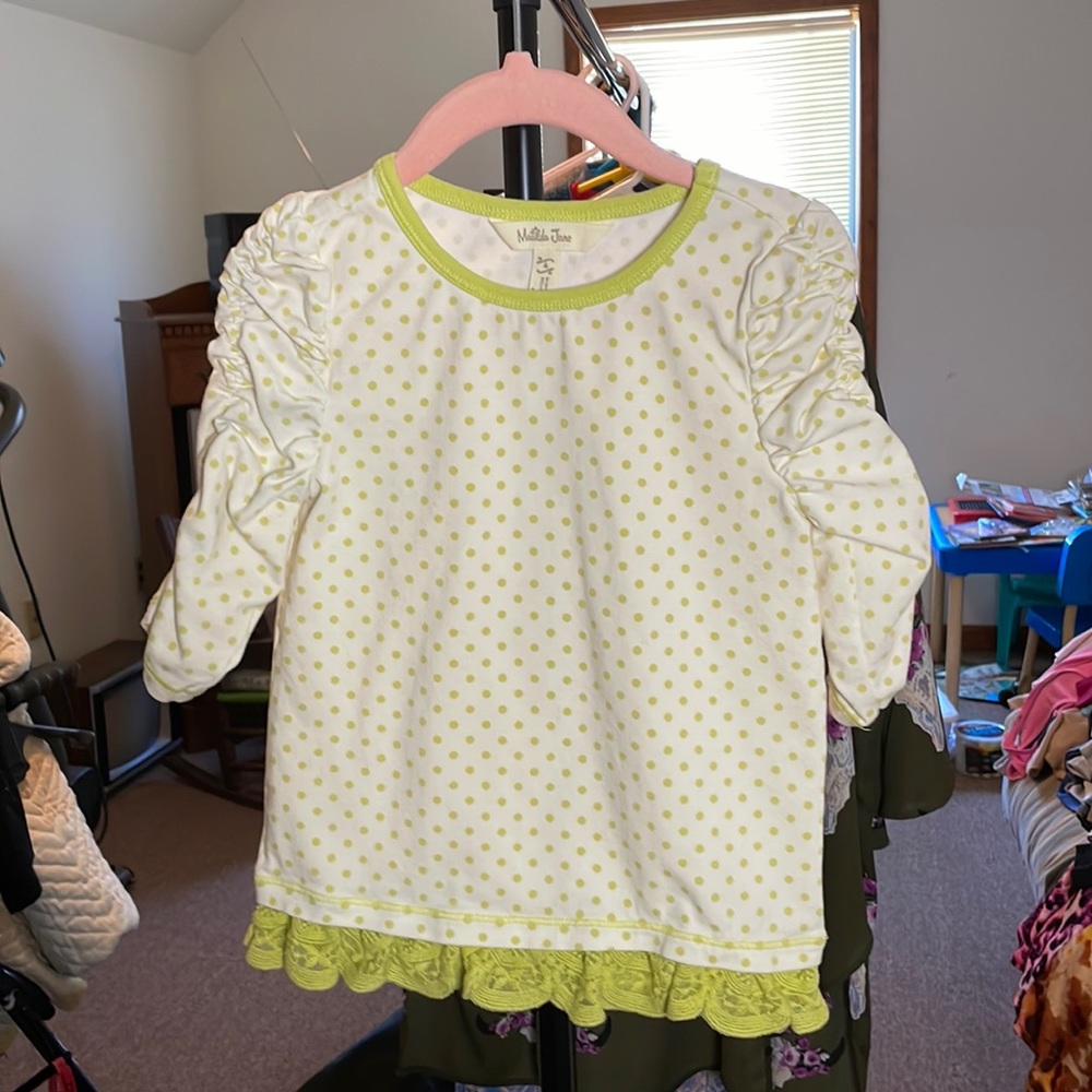 3/4 sleeve Matilda Jane top Size 4